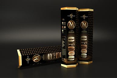 Diseño packaging Magnum y Pierre Hermé